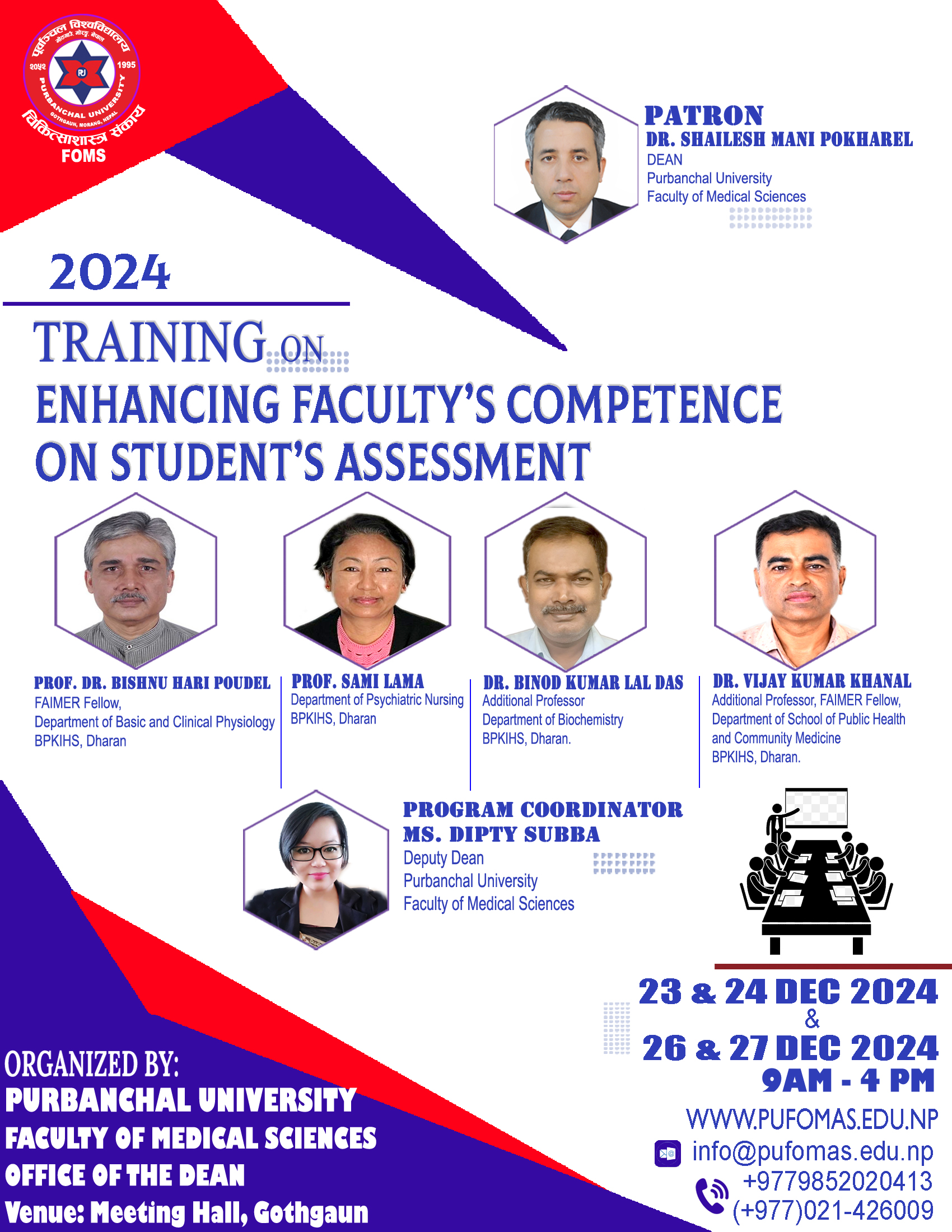 TRAINING ON ENHANCING FACULTY’S COMPETENCE ON STUDENT’S ASSESSMENT